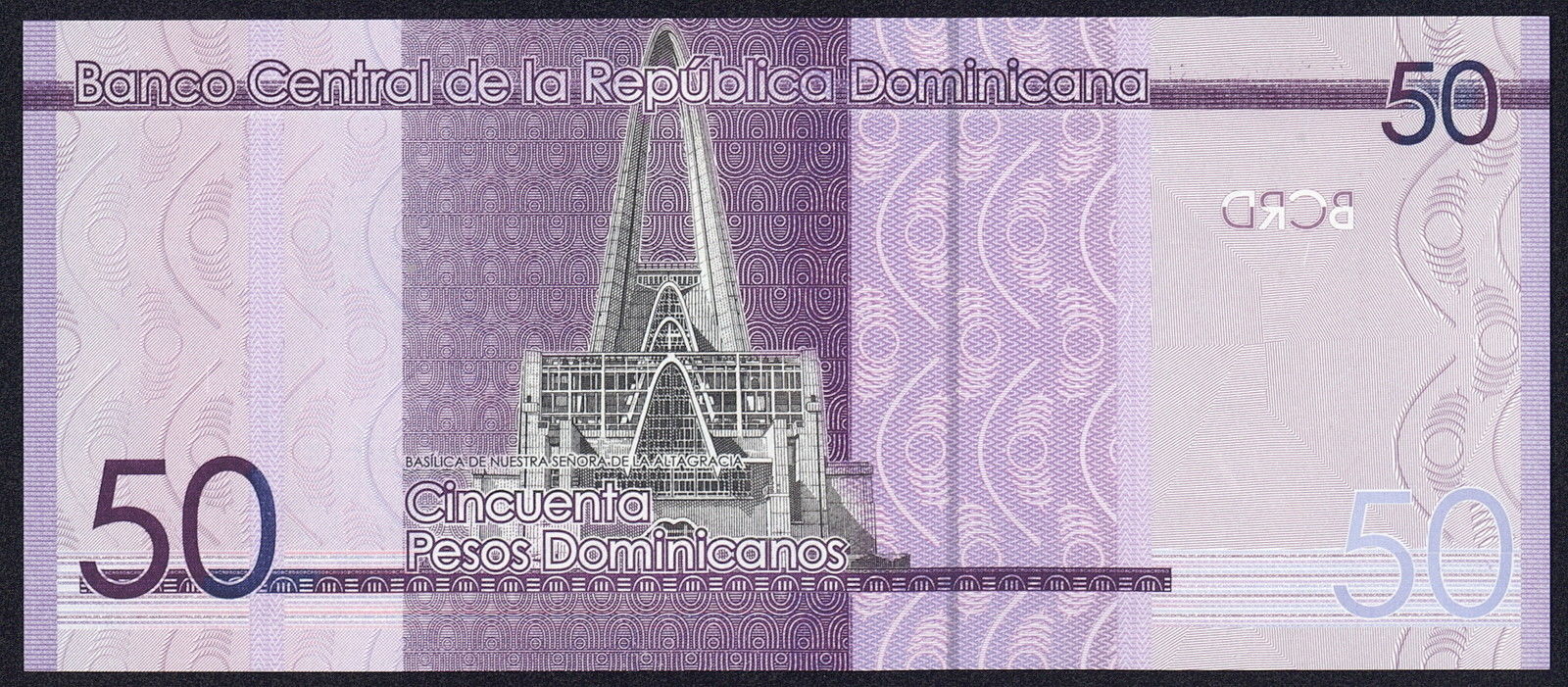 Otra imagen de 50 pesos dominicanos